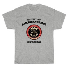 University Of American Samoa Law School Men's Grey Size S to 5XL