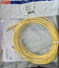 Leviton Cat 6 Cable Yellow 15' Ethernet Patch Cord Cat6 Plus 15 Ft 62460-15Y