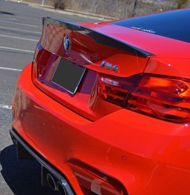 KEAAN Becquets Arrière De Voiture En Fibre De Carbone Pour BMW 4 Series F82 M4 Coupe 2014-2019, Becquet De Coffre Arrière Lèvre Spoiler Aileron De Toit Arrière De Voiture