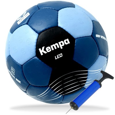 Kempa Handball für Kinder blau/schwarz Größe 0 + Ballpumpe