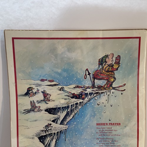 THE SKIER’s Prayer GARY PATTERSON CARTEL DE COLECCIÓN GARAJE 1985 ESQUÍ NIEVE ESQUIADOR - Imagen 4 de 6