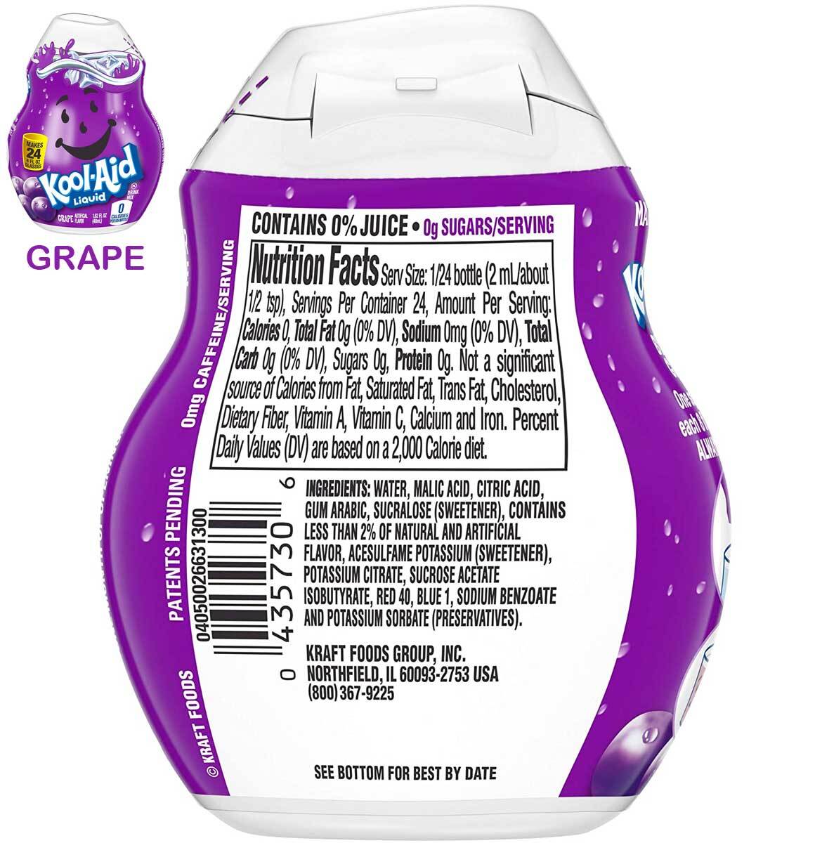 Kool Aid Water Enhancer Variety Pack Grape Cherry Tropical