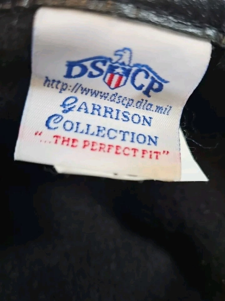 Black Military  Wool Uniform Beret with US Army Blue Flash Sz. 6-7/8 - Image 4 of 4