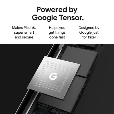 Google Pixel 6a 5G - 128 GB - Charcoal (Unlocked) (Single SIM) for