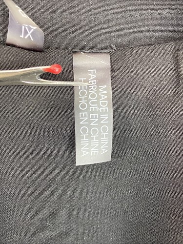 Gabardina de lluvia negra con cinturón de doble botonadura talla XL de Calvin Klein para mujer - Imagen 17 de 21
