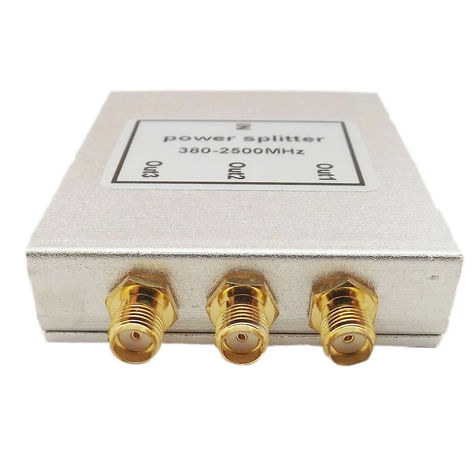 RF Coaxial Power Splitter Divider Combiner SMA 3-way Signal Booster 380-2500MHz - Image 4 of 4