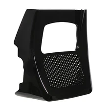 Gloss Black Chin Spoiler Fairing Radiator Cover For Harley Street Glide 17-23