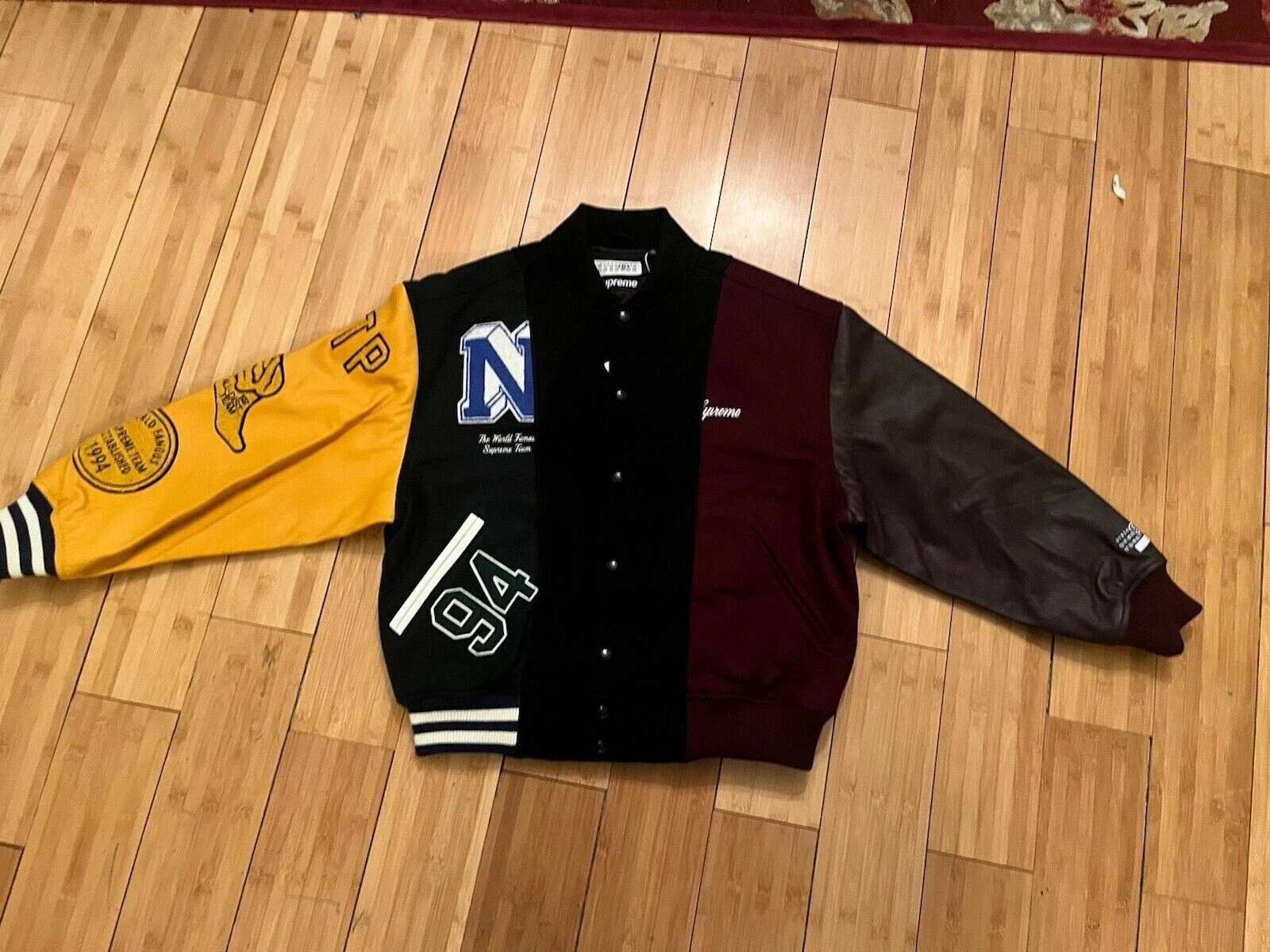 Veste universitaire fendue Supreme MM6 Maison Margiela   Taille M ✅?