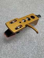TECHNICS STYLE GOLD Headshell JAPAN Cartridge COMBO with new Diamond Stylus