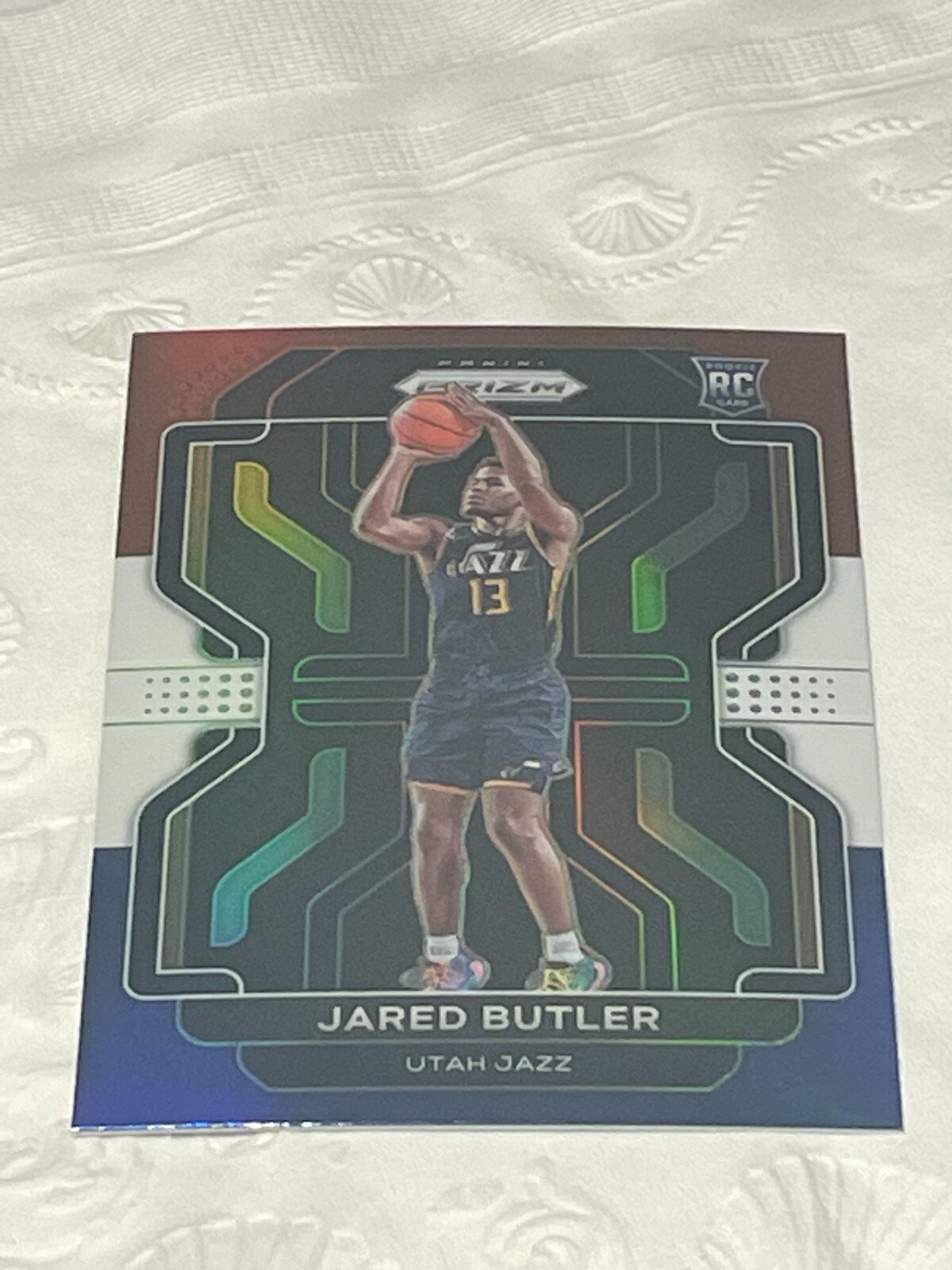 2021-22 Panini Prizm Basketball Red White Blue #290 Jared Butler RC Rookie Jazz
