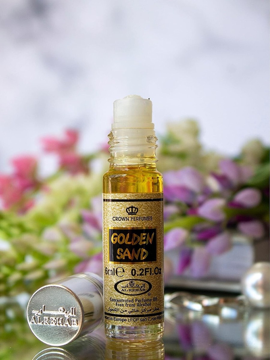 Golden Sand-Perfume Oil 6ml Roll On by Al-Rehab Crown Perfumes(Box