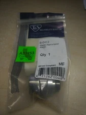 T&S Rigid To Swivel Nozzle Adapter Brass Chrome 3/8" B-0412 