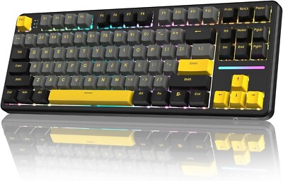 ATTACK SHARK X87 RGB Wireless Gaming Tastatur, Tri Mode BT/2.4G/Kabelgebunden