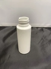 2oz White Plastic Bottle HDPE 24-410 neck