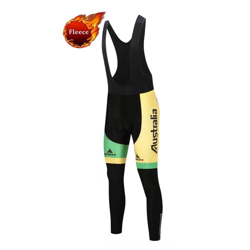 Miloto Men's Thermal Cycling Bib Tights Gel Padded Fleece Winter Cycling Bibs - Picture 23 of 34