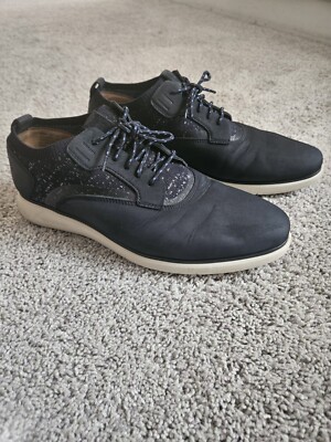 Florsheim Men's Blue Fuel Knit Plain Toe Oxford Dress Shoes Size