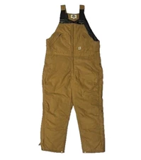 Field & Forest Insulated Bib Overalls Mens PICK YOUR SIZE Duck Canvas Brown