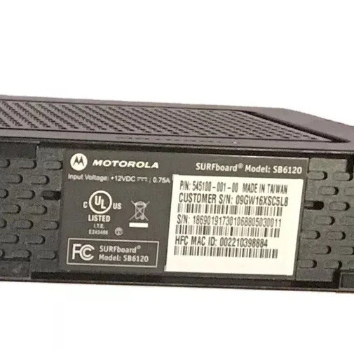 Motorola SURFboard SB6120 (545100-001-00) 199.68 Mbps - Image 4 of 4