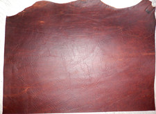 10"x15" DARK BROWN OIL TANNED UTILITY LEATHER COWHIDE avg 1.4mm thick 2001