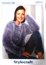 New Original Stylecraft Eskimo Dk Ladies Sweater Knitting Pattern 4809