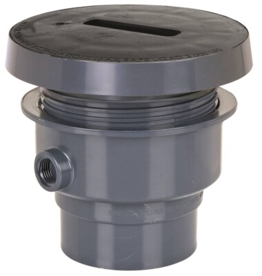 Sioux Chief 832-36PF FinishLine 3'' PVC Hub On-Grade Floor Drain Rough-In Fixture