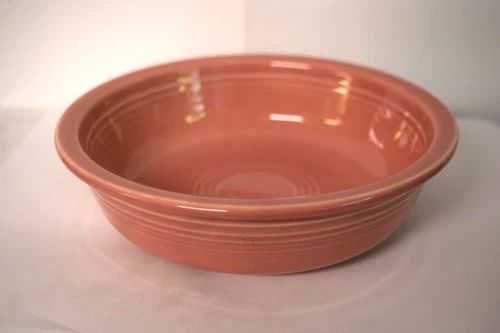 Fiesta Pottery 6 7/8" Rimmed Soup Cereal Bowl PEONY PINK 19oz. EC