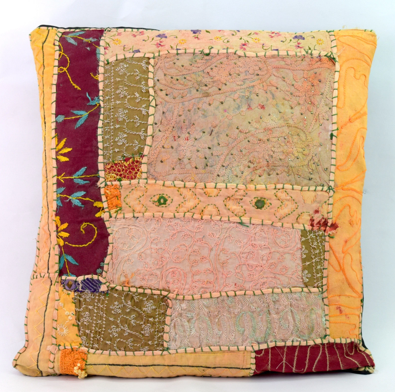 Vintage Colorful Throw Pillow Cover Indien Classic Interior Décor. i17-287