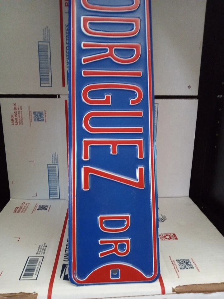 #3 Alex Rodriguez Texas Rangers Embossed Metal Street Sign 36" X 6" ~ #trl4 - Image 4 of 4