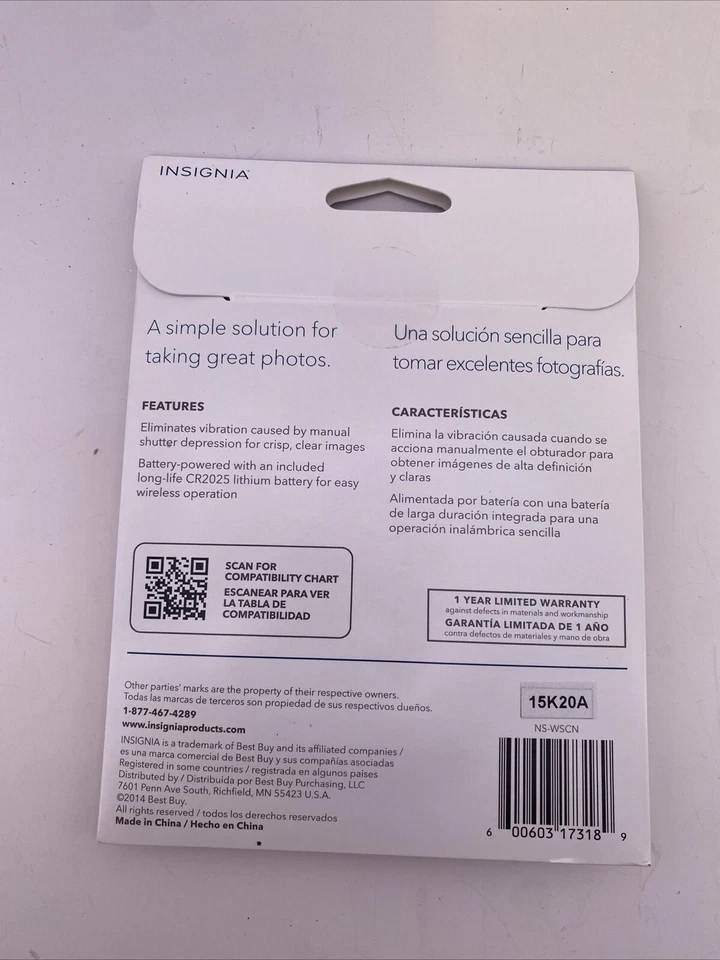 Insignia- Wireless Remote Shutter Control for Nikon DSLR New - Image 2 of 2