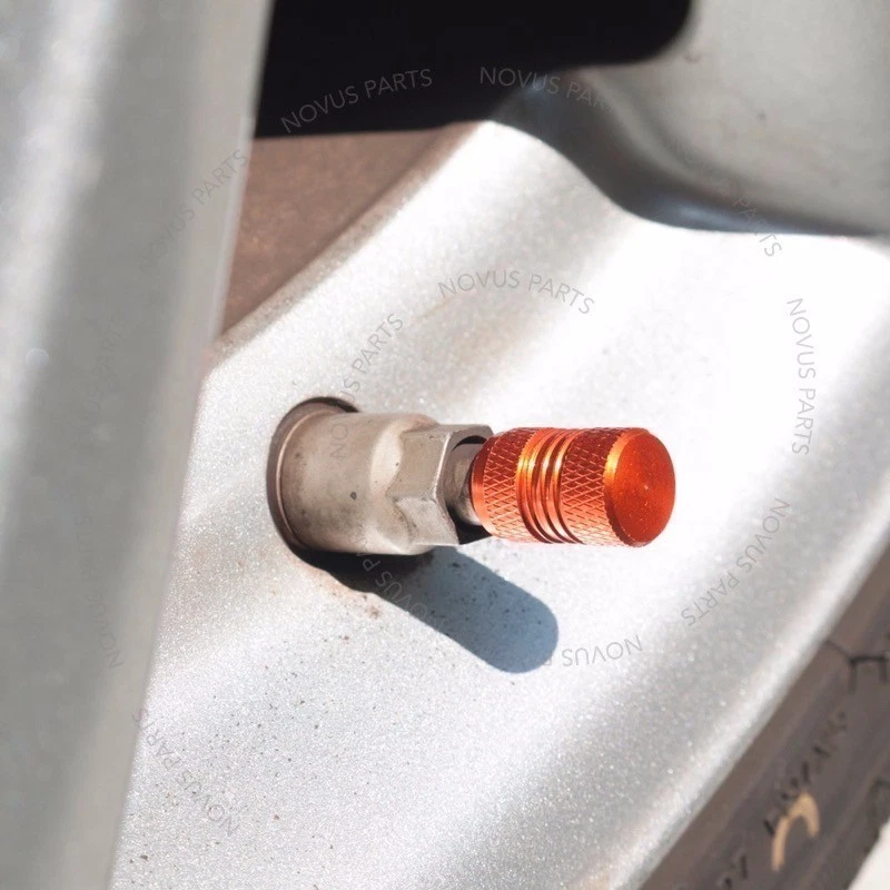 Juego de 4 tapones de válvula de neumático naranja estilo 4 ruedas para Bentley Continental Azure Arnage Foto 4 de 4