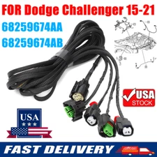 Front Headlight Fog Light Wiring Harness For Dodge Challenger 15-21 # 68259674AB