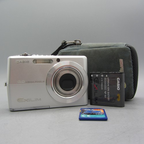 Casio Digital Camera Exilim EX-Z600 6.0MP Silver Tested