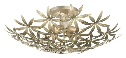 Minka Lavery 2144 Flower Child 4 Light 22"W Flush Mount Ceiling - Ambry Gold - Picture 1 of 11