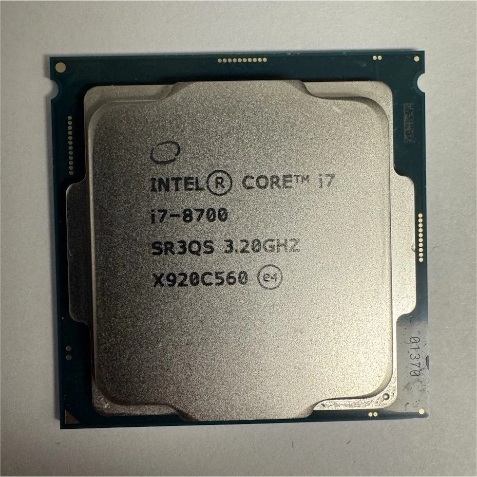 Intel LGA 1151/H4 Socket Type Intel Core i7-8700 Processor Model