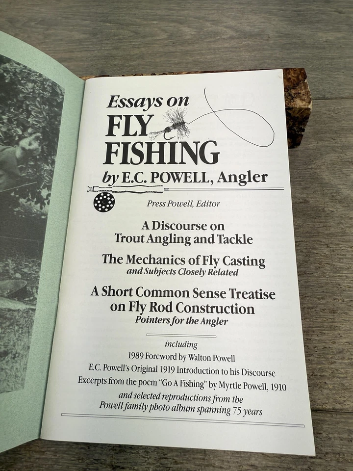 Vintage Essays on Fly Fishing by E.C. Powell Softcover Press Powell 1989 Trout Foto 3 de 4