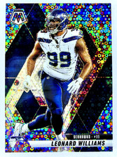 2025 Mosaic LEONARD WILLIAMS #61 No Huddle Silver Disco Prizm - Seahawks