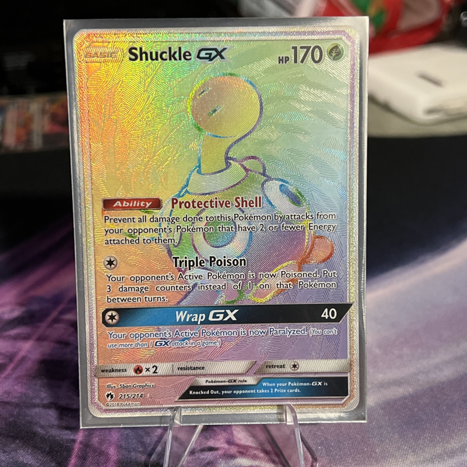 Shuckle GX (Secret) 215/214 Sm-Lost Thunder Holo