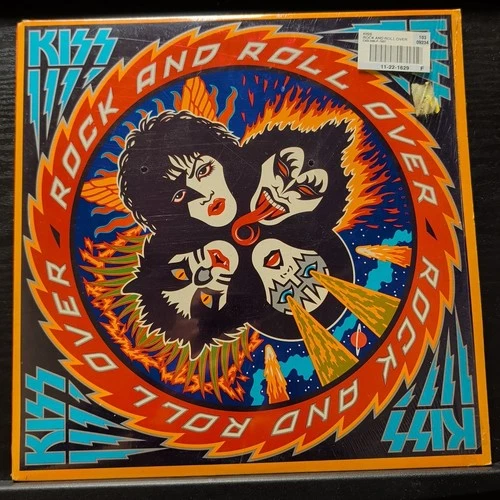 KISS - Rock and Roll Over Vinyl 1976 W/ Original Inner Sticker Sheet Merch Sheet
