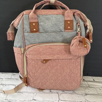 New Mommy Backpack Can Hang Baby Stroller Baby Bag Folding Crib Mommy Bag NWOT 