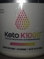 Hi-Lyte Keto K1000 Hydration Electrolyte Powder, No Sugar 50 Serving-NEW SEALED