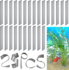 25 Pcs Aquarium Plant Weights, Weights for Fish Tank, Anchors Grey