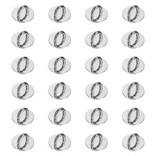 24pcs Phone Ring Holder 0.9" Adhesive Circle Cell Phone Ring Finger Grip, Silver