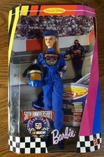 1998 Vintage Barbie Nascar 50th Anniversary Collector's Edition New In Box