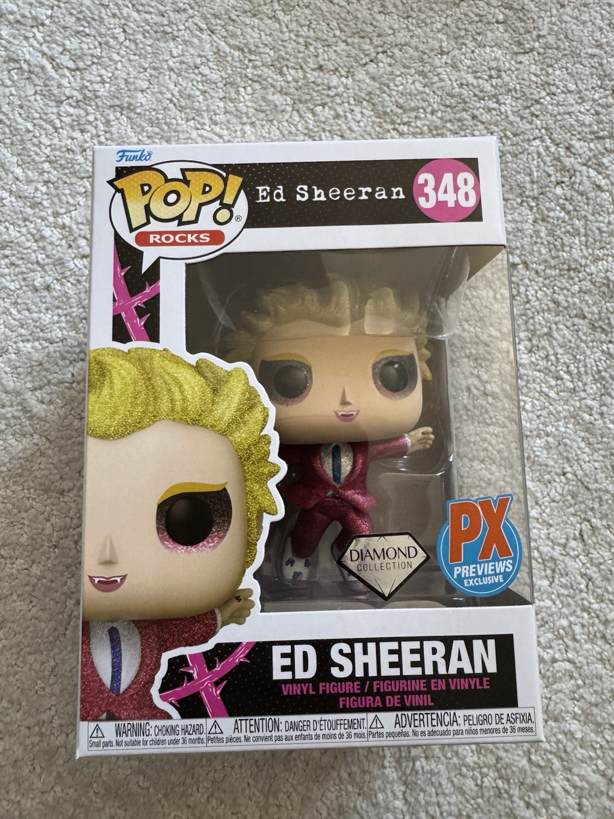 Funko Pop! Rocks: Ed Sheeran (PX Exclusive) Dimond Collectio