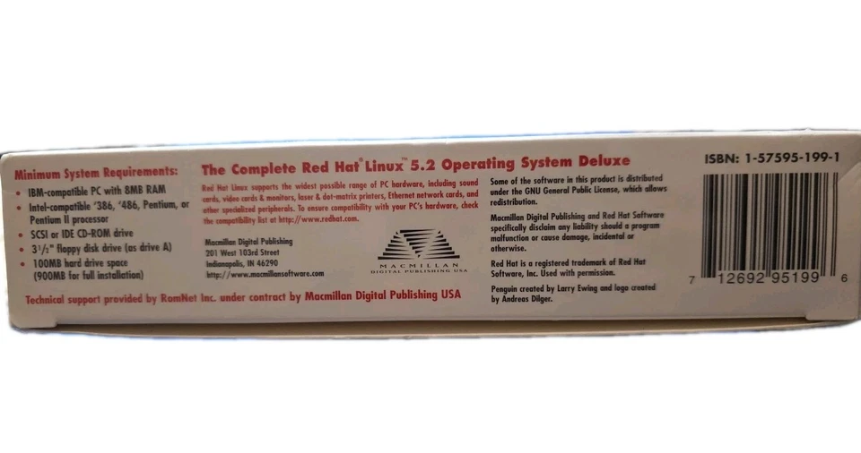 Red Hat Linux 5.2 Deluxe Complete Box Set UNIX PC OS 1998 CD-ROM  - Image 4 of 4