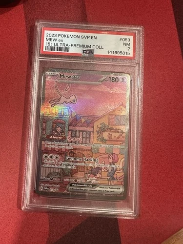 Pokémon Mew ex Full Art Holo Promo EX 053 Sv: Scarlet & Violet PSA 7 2023