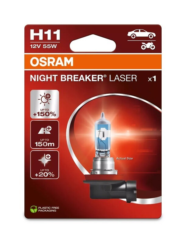 Ampoule OSRAM Night Breaker Laser H11 fatigue oculaire finie en conduite nocturne