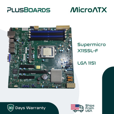 Supermicro X11SSL-F LGA 1151 mATX DDR4 Server Motherboard w/ Xeon E3-1225 V5