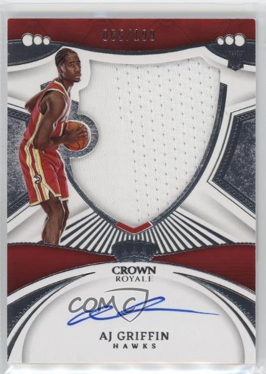 2022 Panini Crown Royale Silhouettes 65/199 AJ Griffin #140 Rookie Auto RC 1o2