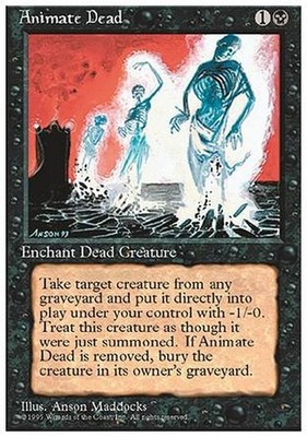 Animate Dead ~ Fourth Edition [ NearMint] [ Magic MTG ]